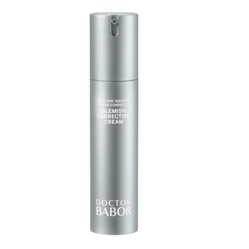 Doctor Babor Blemish Correcting Cream in silberner Airless-Pumpe, klärende Gesichtscreme gegen Unreinheiten für ein ebenmäßiges und verfeinertes Hautbild