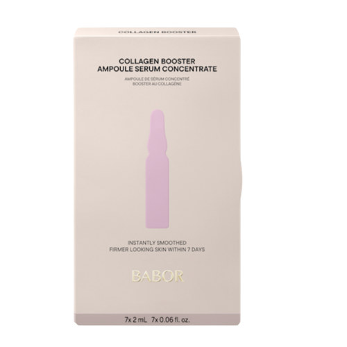BABOR Collagen Booster Ampulle in transparenter Glasampulle, hochkonzentriertes Wirkstoffkonzentrat zur Förderung der Kollagenbildung für festere, glattere und sichtbar aufgepolsterte Haut.
