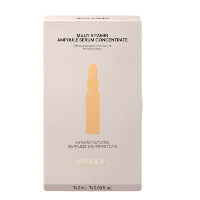 BABOR Multi Vitamin Ampulle – revitalisierendes Gesichtsserum für mehr Ausstrahlung, Energie und gepflegte Haut